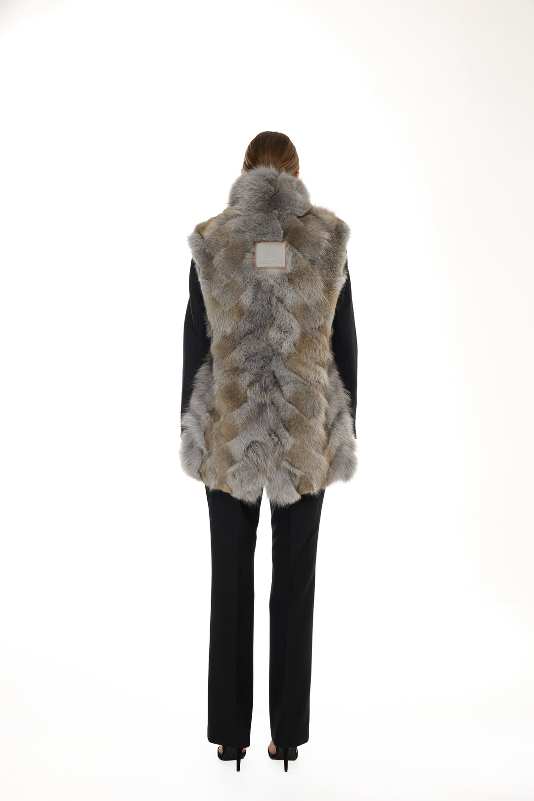 X-Long Elegant Long Parka Elephant Skin Coyote