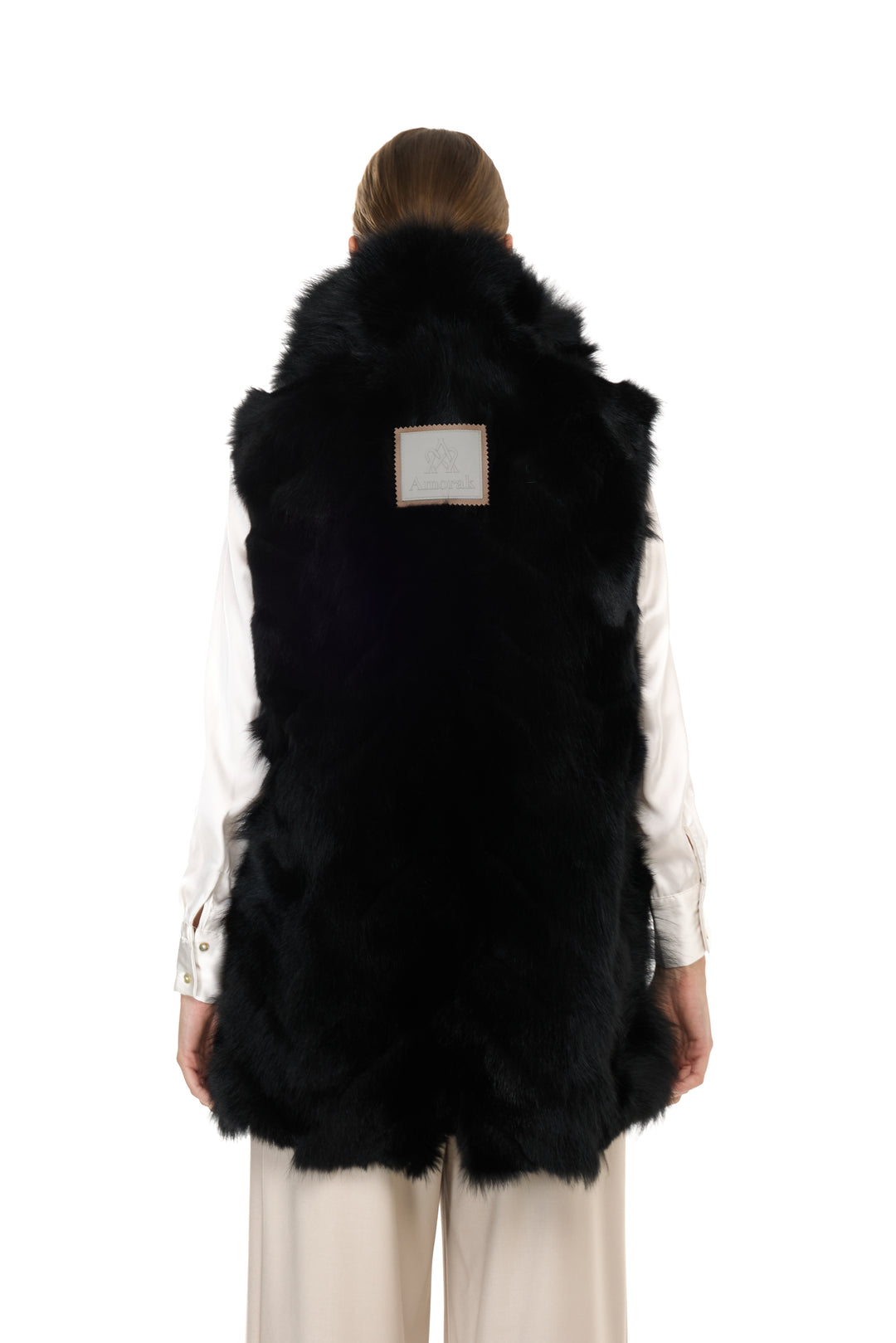 X-Long Elegant Long Parka Black Coyote