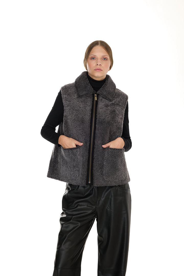 GREY Merino Lamb Vest