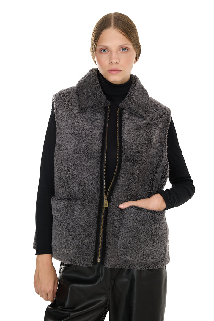 GREY Merino Lamb Vest