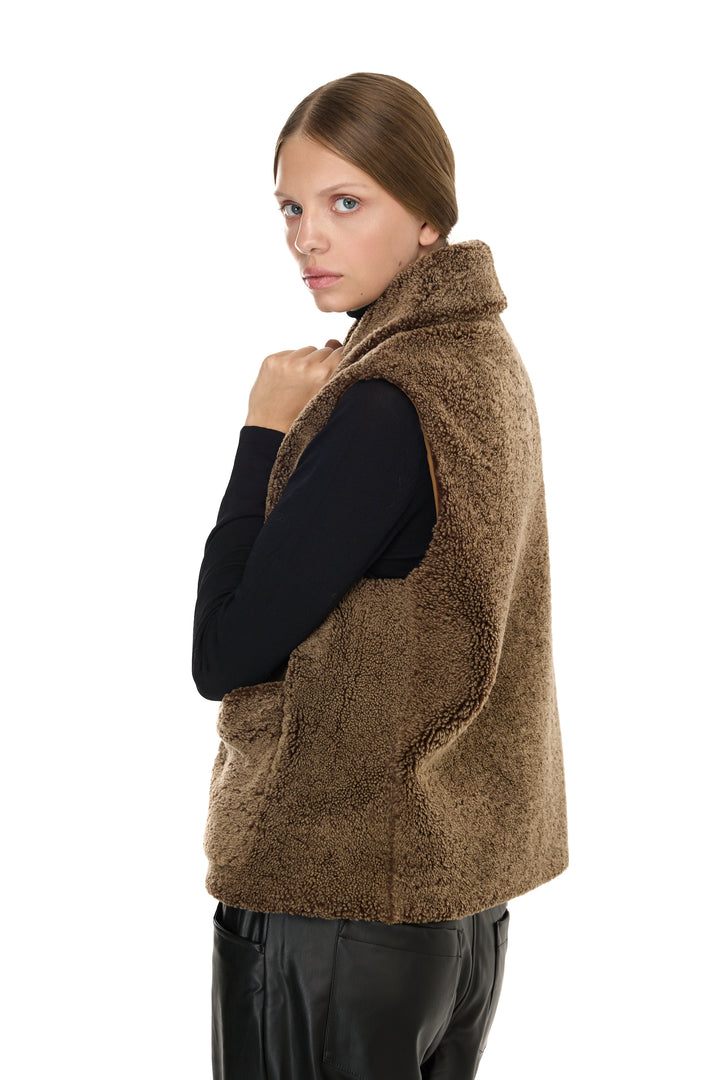 CAMEL Merino Lamb Vest