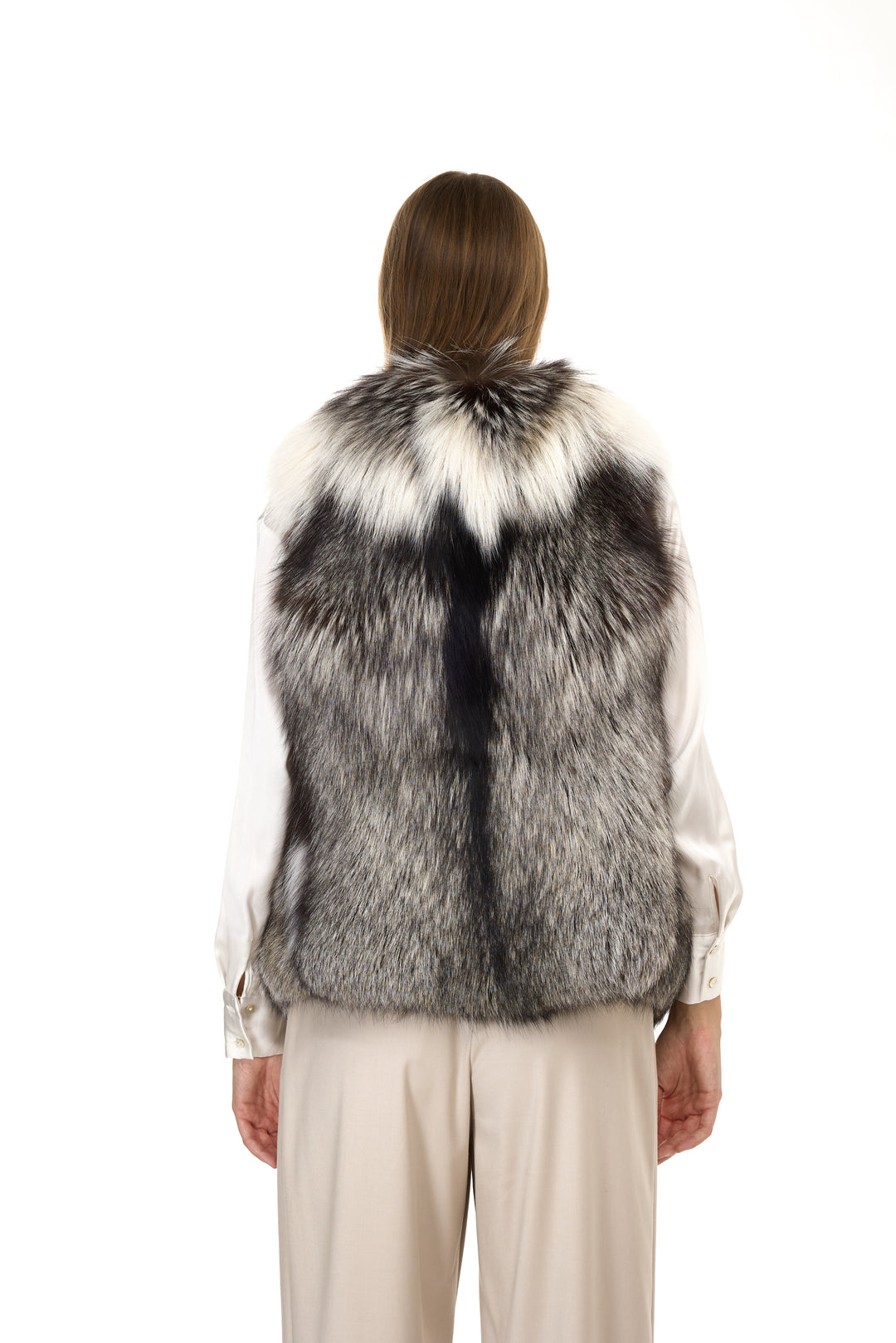 Platinum Fox Vest – Natural Color